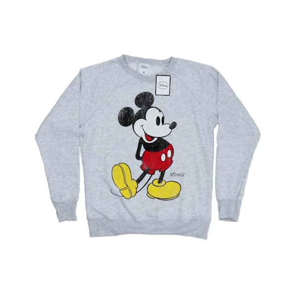 Disney Womens/Ladies Mickey Mouse Classic Kick Sweatshirt L Hea Heather Grey L