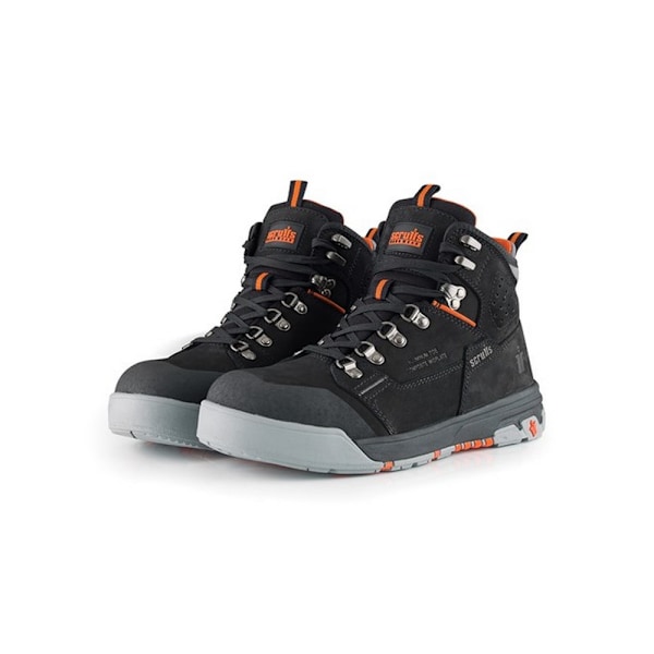 Scruffs Säkerhetskängor i Läder för Herrar 12 UK Svart Black 12 UK