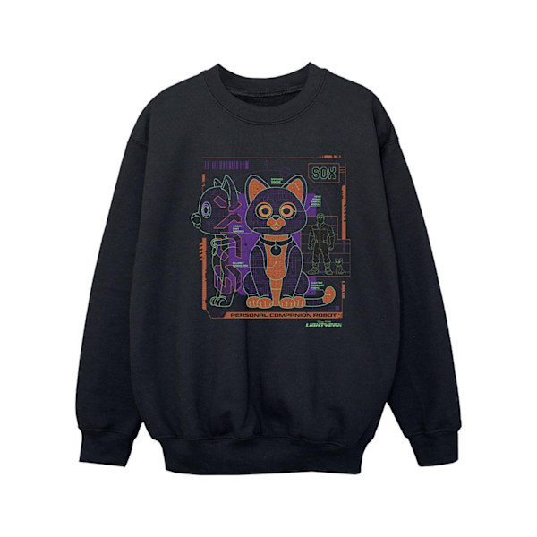 Disney Girls Lightyear Sox Teknisk Sweatshirt 7-8 År Svart Black 7-8 Years