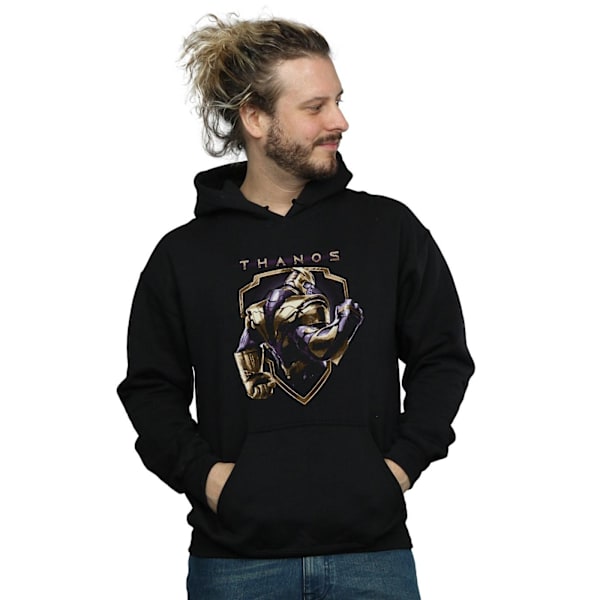 Marvel Mens Avengers Endgame Thanos Shield Hoodie 4XL Svart Black 4XL