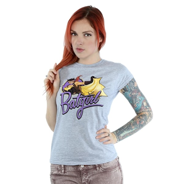 DC Bombshells Dam Batgirl Badge Heather T-shirt S Hea Heather Grey S