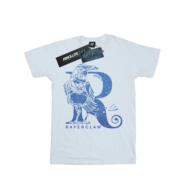 Harry Potter Pojkar Ravenclaw Glitter T-shirt 7-8 år Vit White 7-8 Years