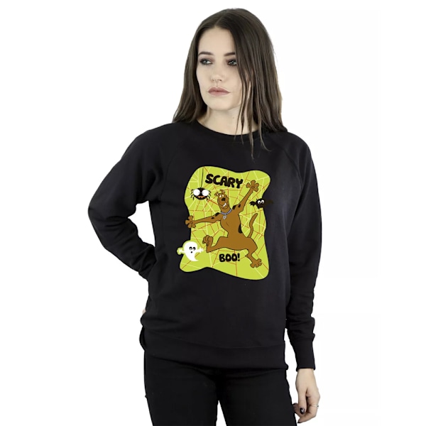 Scooby Doo Dam/Kvinnor Läskigt Bu! Sweatshirt 4XL Svart Black 4XL