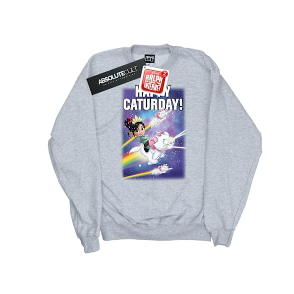 Disney Herr Wreck It Ralph Happy Caturday Sweatshirt L Sports G Sports Grey L