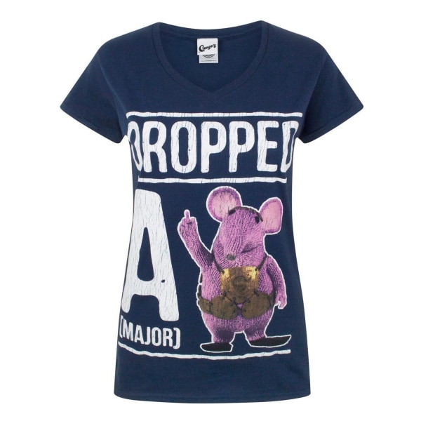 Clangers Womens/Ladies tappade A Major Clanger T-shirt S Navy Navy S