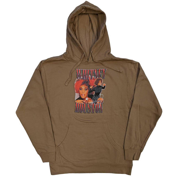 Whitney Houston Unisex Vuxen 90-talets Hyllning Pullover Hoodie L Sand Sand L