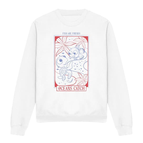 Hitta Nemo Dam/Flickor Ocean Buddies Sweatshirt M Vit White M