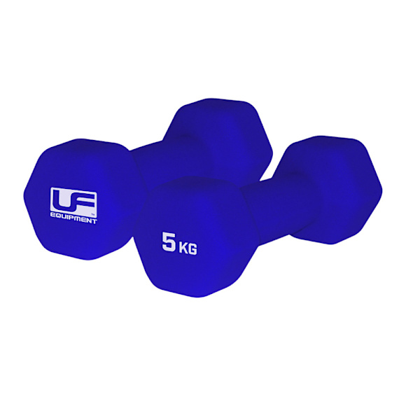 Urban Fitness Hex Hexagon Hantel (2-pack) 10 kg Blå Blue 10kg