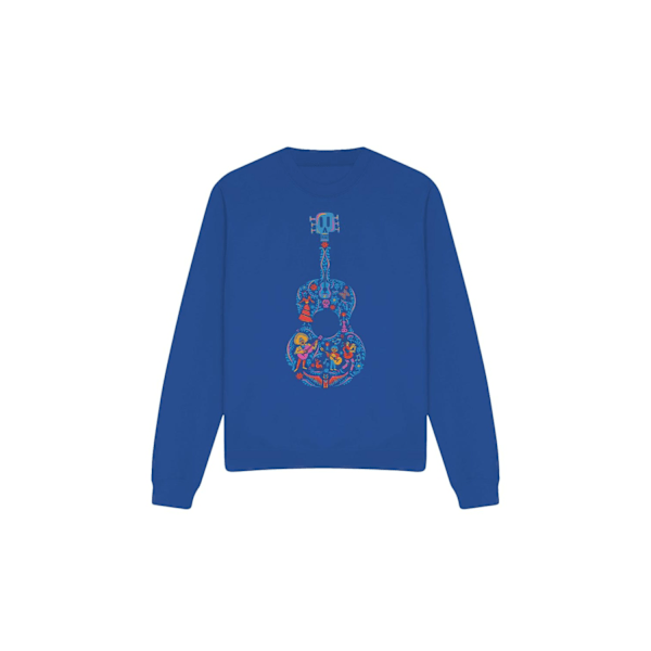 Coco Unisex Vuxen Ernesto Miguel Hector Färgglada Gitarr Tröjor Royal Blue XL