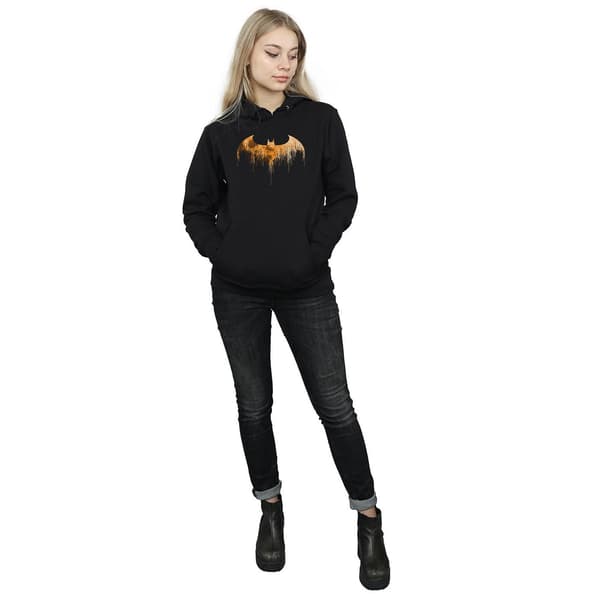 DC Comics Dam/Kvinnor Batman Arkham Knight Halloween Måne Logotyp Black XXL