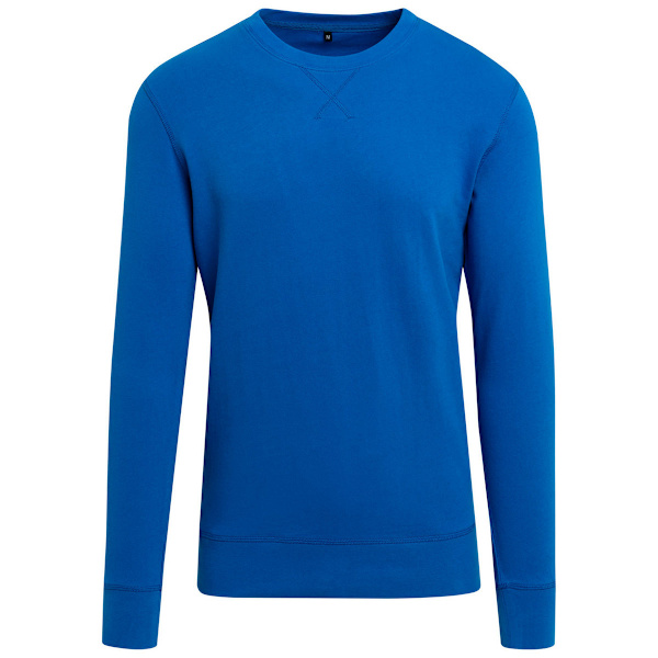 Bygg ditt varumärke Herr Plain Light Crewneck Sweater M Cobalt Blu Cobalt Blue M