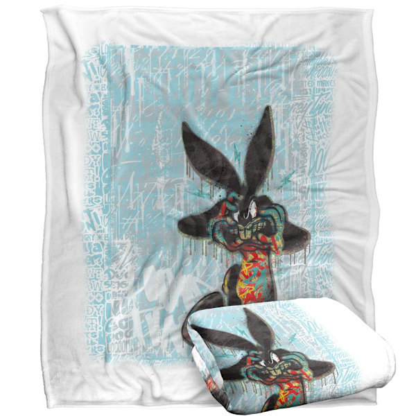 Looney Tunes Graffiti Bugs Bunny Filt En Storlek Flerfärgad Multicoloured One Size