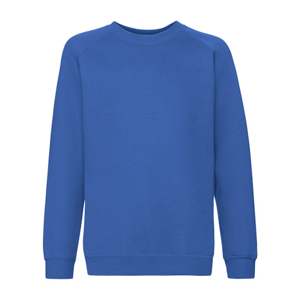 Fruit of the Loom Barn/Barn Premium Raglan Sweatshirt 3-4 Royal Blue 3-4 Years