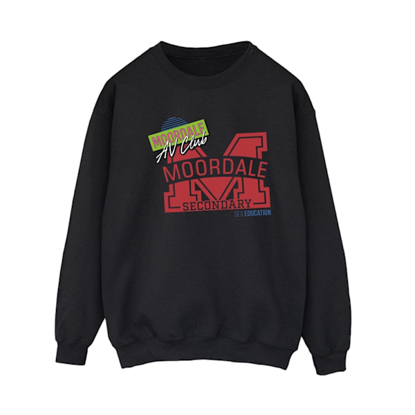 Netflix Dam/Kvinnor Sex Education Moordale M Collage Sweatshirt Black XXL