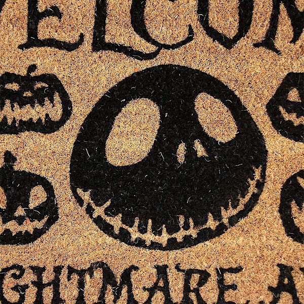Nightmare Before Christmas En Mardröm Väntar Dörrmatta En Storlek Brown/Black One Size