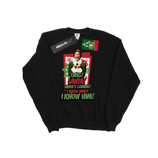 Elf Dam/Damer OMG Santa Sweatshirt XXL Svart Black XXL
