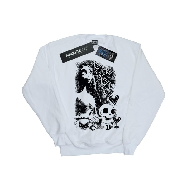 Corpse Bride Herr Skull Logo Sweatshirt XXL Vit White XXL