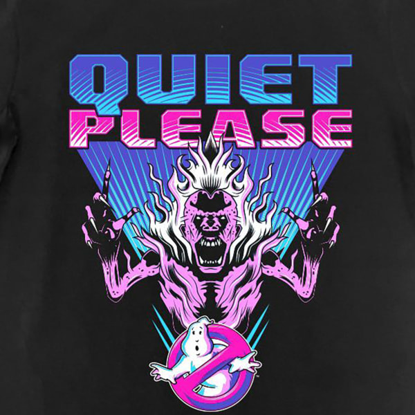 Ghostbusters Womens/Ladies Quiet Please T-Shirt Klänning M Svart Black M  cda4 | Black | M | Fyndiq