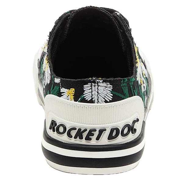 Rocket Dog Jazzin Blommiga Sneakers för Kvinnor/Dam 8 UK Svart Black 8 UK