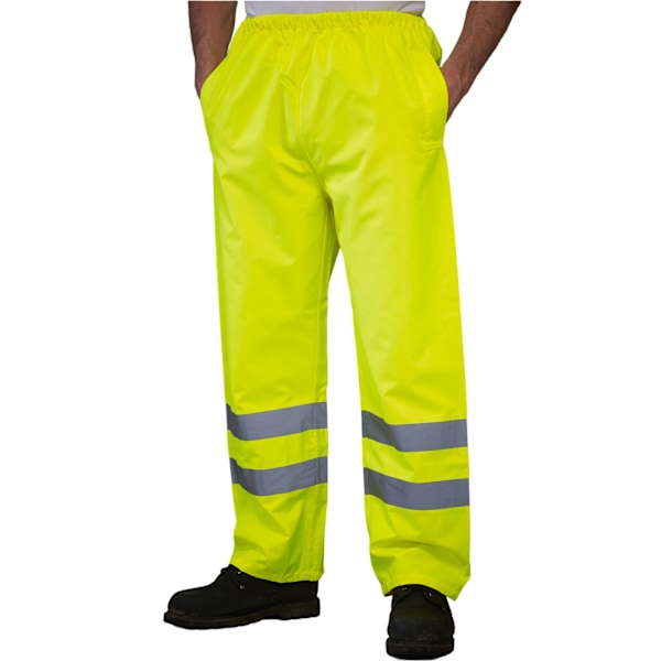 Yoko Unisex Vuxen Vattentät Hi-Vis Överbyxor XXL Gul Yellow XXL