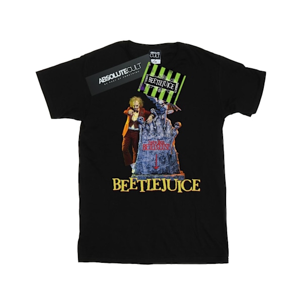 Beetlejuice Dam/Damer Här Ligger Bomull Boyfriend T-Shirt 5X Black 5XL