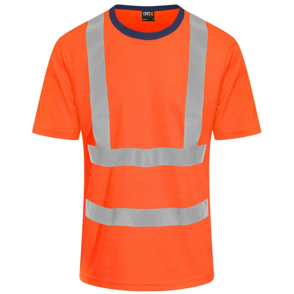 PRORTX Herr Hi-Vis T-Shirt XL Orange/Navy Orange/Navy XL
