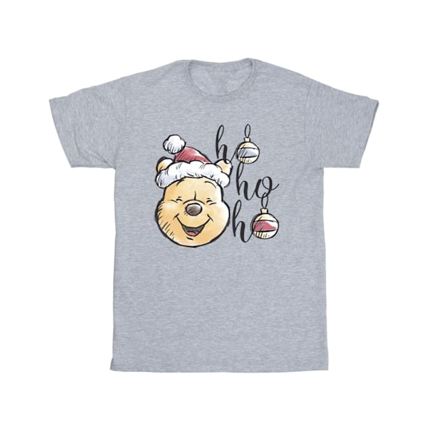 Disney Winnie The Pooh Ho Ho Ho Baubles T-shirt 5XL Sports - Herr Sports Grey 5XL