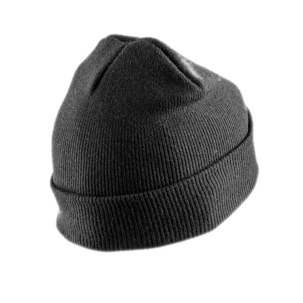 Resultat Vuxna Unisex Double Knit Thinsulate Printers Beanie One Black One Size