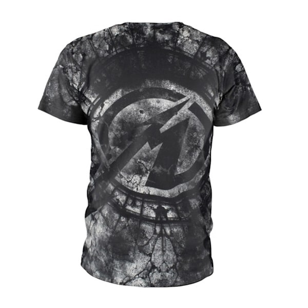 Metallica Unisex Adult Stoned Justice All-Over Print T-Shirt S Black S