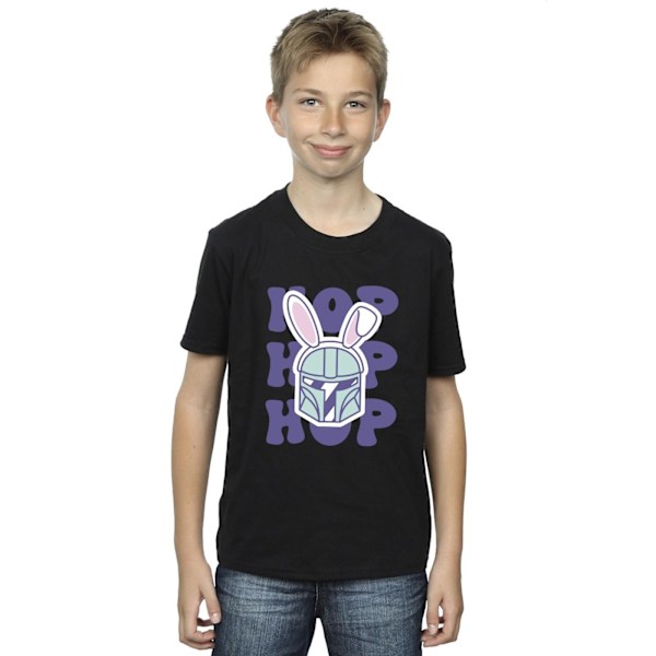 Star Wars Boys The Mandalorian Hop Into Easter T-Shirt 7-8 år Black 7-8 Years