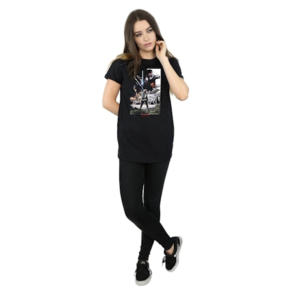 Star Wars Dam/Damer The Last Jedi Karaktär Affisch Bomull B Black XXL