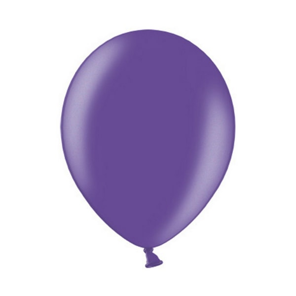 Belbal 5 tums ballonger (pack med 100) One Size Metallic Lila Metallic Purple One Size