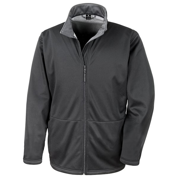 Result Core Herr Plain Soft Shell Jacka XXL Svart Black XXL