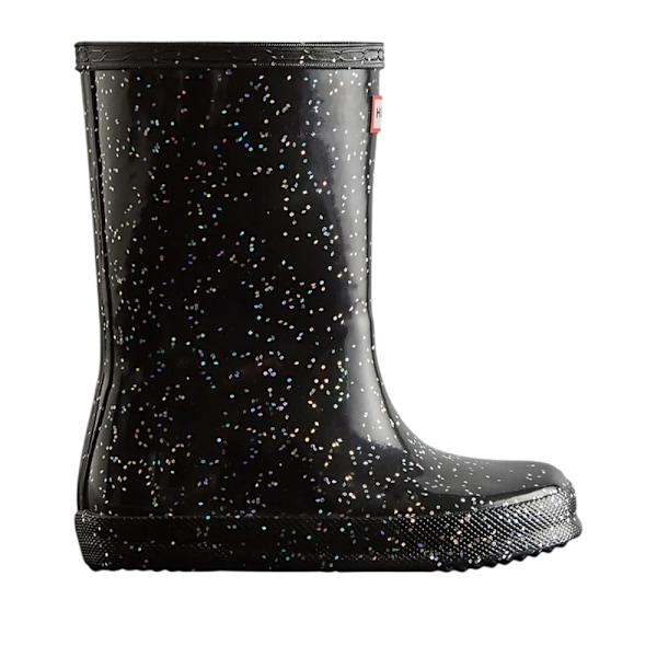 Hunter Girls First Giant Glitter Wellington Boots Storlek 2 UK Svart Black 2 UK