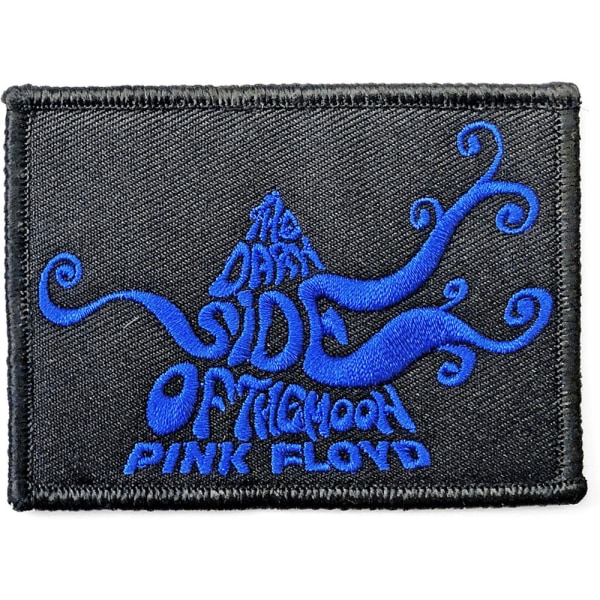 Pink Floyd Dark Side Of The Moon Swirl Iron On Patch One Size B Black/Blue One Size
