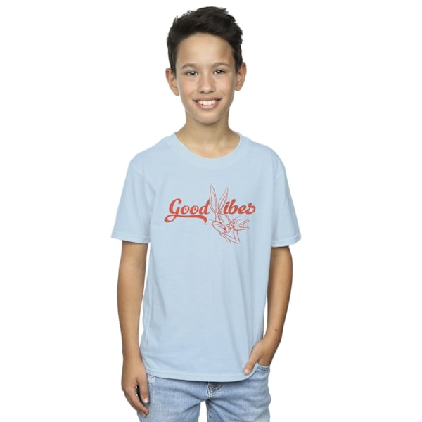 Looney Tunes Boys Bugs Bunny Good Vibes T-shirt 5-6 år Baby Baby Blue 5-6 Years