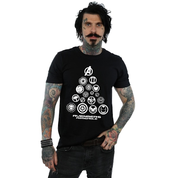 Marvel Avengers Endgame Pyramid Icons T-shirt 4XL Svart Black 4XL