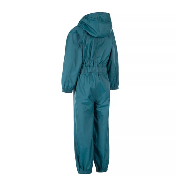 Trespass Barn/Kids Button Regnställ 2-3 År Teal Teal 2-3 Years