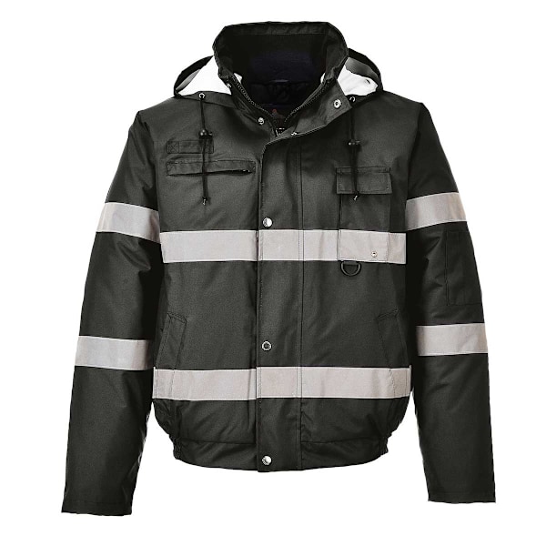 Portwest Iona Lite Reflexjacka Bomber XXL Svart Black XXL