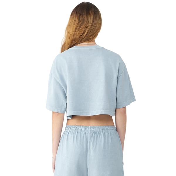 Bella + Canvas Dam Oversized Crop T-shirt X Light Washed Denim XXL