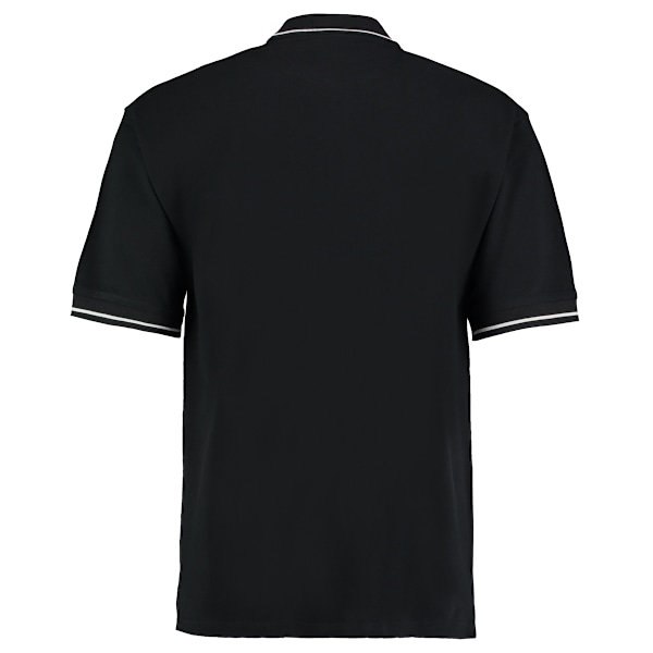 Kustom Kit Mens St. Mellion Mens Short Sleeve Polo Shirt XL Bla Black/White XL