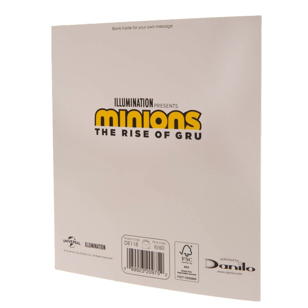 Minions Party Födelsedagskort One Size Vit/Gult White/Yellow One Size