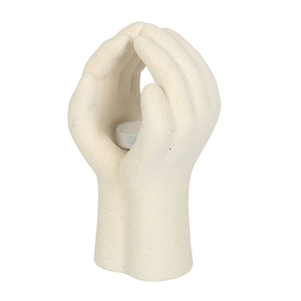 Något Annorlunda Bön Händer Tealight Hållare En Storlek Vit White One Size