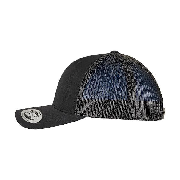Flexfit Unisex Adult Recycled Polyester Trucker Cap One Size Bl Black One Size