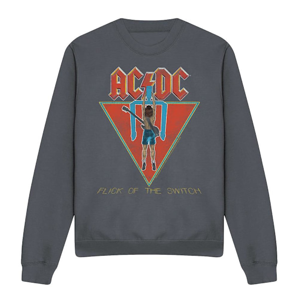 AC/DC Unisex Vuxen Flick of the Switch Sweatshirt M Kolgrå Charcoal M