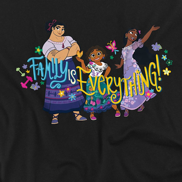 Encanto Unisex Vuxen Familj Är Allt Mirabel Isabela Luisa Black XXL