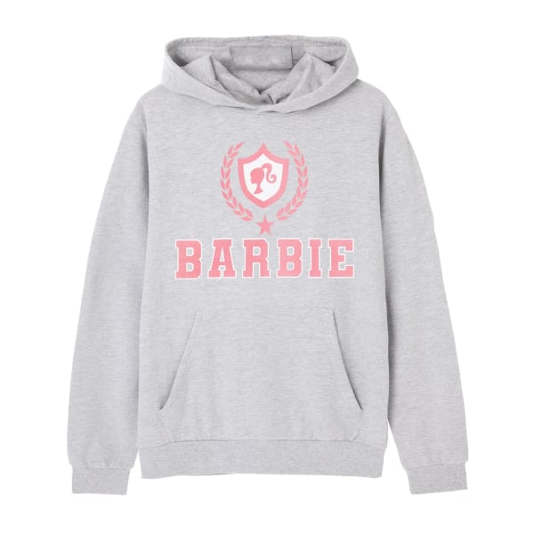 Barbie Dam/Dam Collegiate Logo Marl Hoodie L Grå Grey L