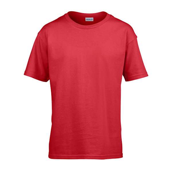 Gildan Childens/Kids SoftStyle Ringspun T-shirt 5-6 år Röd Red 5-6 Years