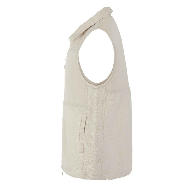Front Row Unisex Vuxen Sherpa Återvunnen Väst L Natur Natural L
