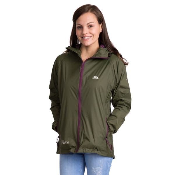 Trespass Dam/Dam Qikpac Packaway Vattentät Jacka L Moss Moss L